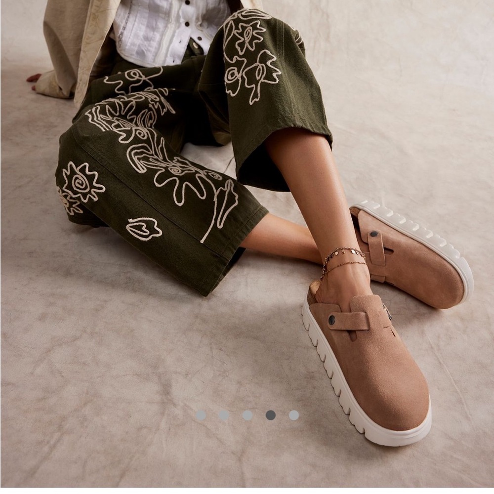 Birkenstock x Free People Boston chunky platform clogs
